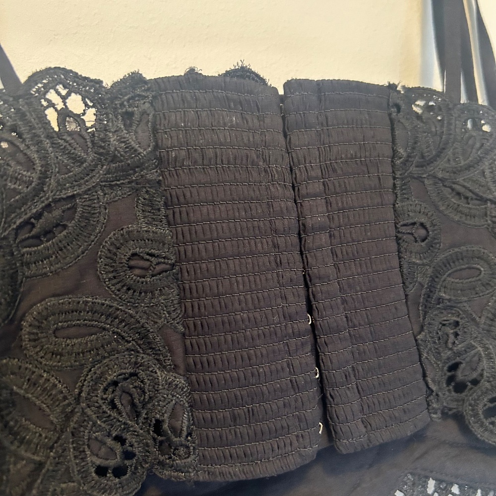 Zimmermann Rhiannon embellished cropped cotton-lace top size 4 - Picture 13 of 15